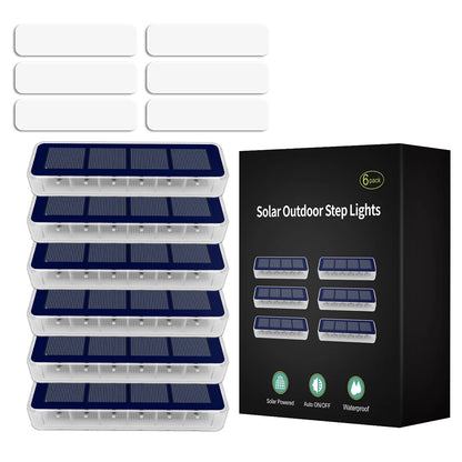 Brighten up your outdoors with these 4 Waterproof Solar Deck Lights! Perfect for your garden, stairs, patio, and pathways! 🌟✨ #OutdoorLighting #GardenGlow