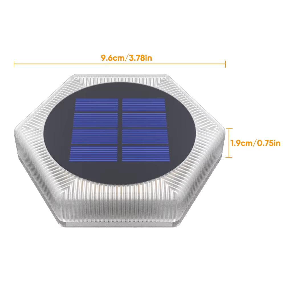 Brighten up your outdoors with these 4 Waterproof Solar Deck Lights! Perfect for your garden, stairs, patio, and pathways! 🌟✨ #OutdoorLighting #GardenGlow