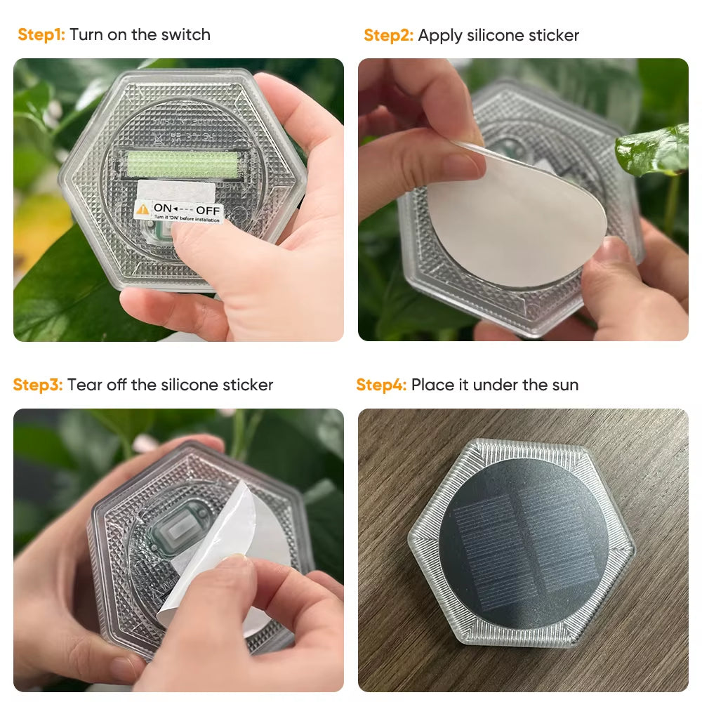 Brighten up your outdoors with these 4 Waterproof Solar Deck Lights! Perfect for your garden, stairs, patio, and pathways! 🌟✨ #OutdoorLighting #GardenGlow