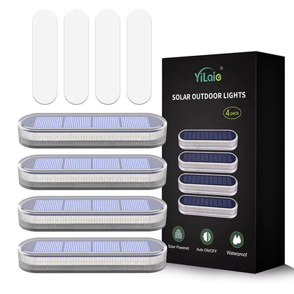 Brighten up your outdoors with these 4 Waterproof Solar Deck Lights! Perfect for your garden, stairs, patio, and pathways! 🌟✨ #OutdoorLighting #GardenGlow