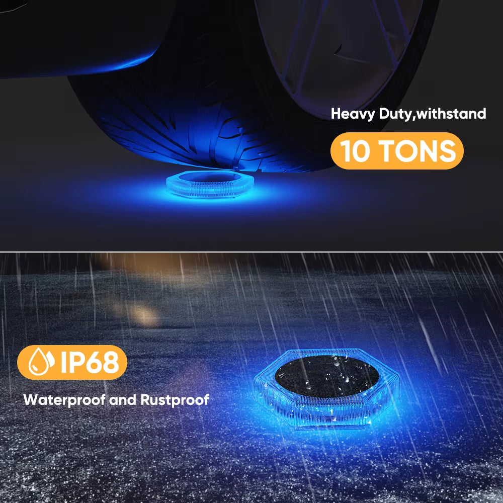 Brighten up your outdoors with these 4 Waterproof Solar Deck Lights! Perfect for your garden, stairs, patio, and pathways! 🌟✨ #OutdoorLighting #GardenGlow